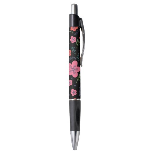 Blume Muster bunt schön Kugelschreiber (Unterseite (Vertikal))