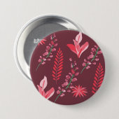 Blume Muster. Button (Vorne & Hinten)