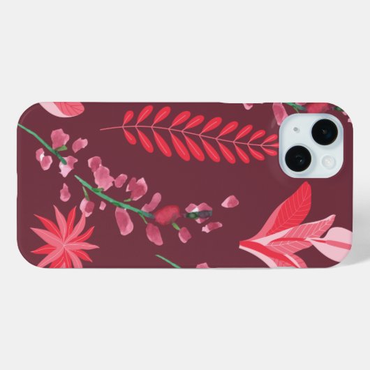 Blume Muster. Case-Mate iPhone Hülle (Rückseite (Horizontal))