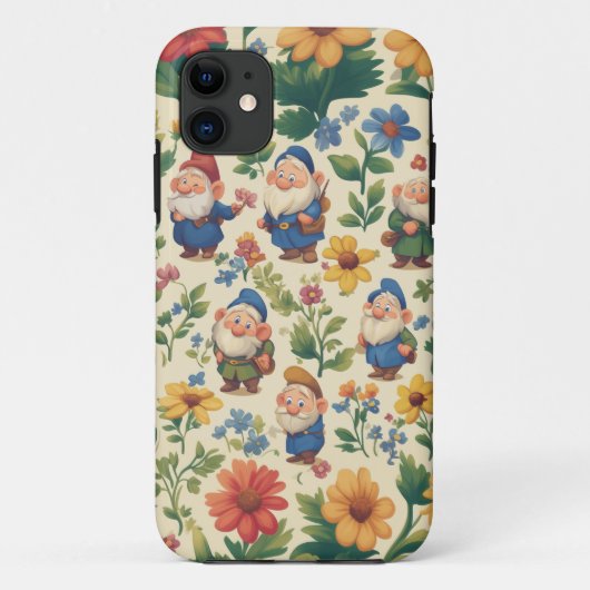 Blume Muster-Design Case-Mate iPhone Hülle (Rückseite)