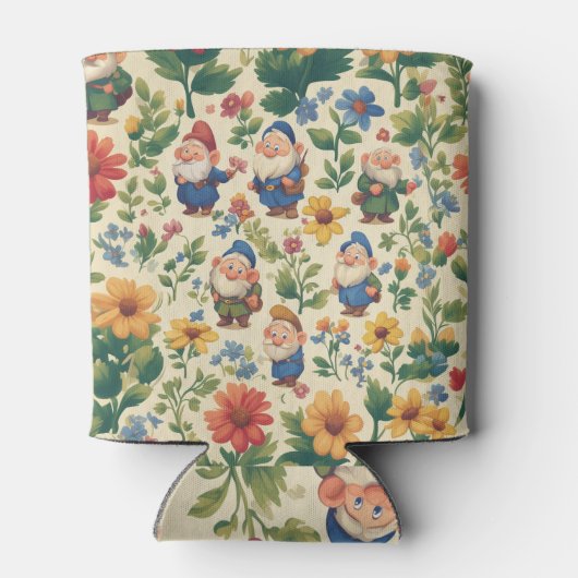 Blume Muster-Design Dosenkühler (Rückseite)