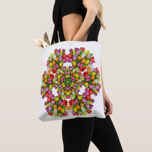 Blume Muster-Design für Tote-Beutel Tasche (Von Nahem)
