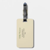 Blume Muster-Design Gepäckanhänger (Rückseite vertikal)