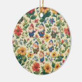 Blume Muster-Design Keramik Ornament (Links)