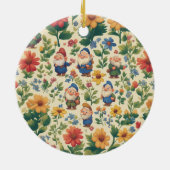 Blume Muster-Design Keramik Ornament (Hinten)