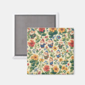 Blume Muster-Design Magnet (Vorderseite/Rückseite)