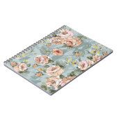 Blume Muster Design Textil Illustration, flaton Notizblock (Linke Seite)