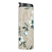 Blume Muster Design Textil Illustration, Muster Thermosbecher (Nach rechts gedreht)