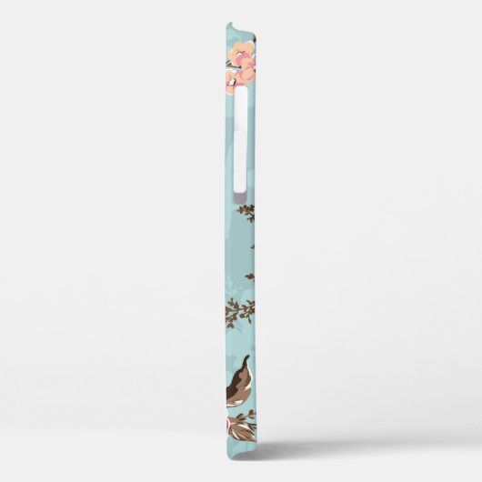 Blume Muster Design Textil Illustration, Rückseite Case-Mate iPhone Hülle (Rückseite / Links)