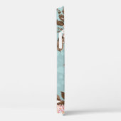 Blume Muster Design Textil Illustration, Rückseite Case-Mate iPhone Hülle (Rückseite / Rechts)