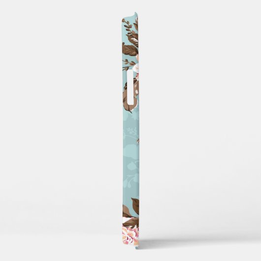 Blume Muster Design Textil Illustration, Rückseite Case-Mate iPhone Hülle (Rückseite / Rechts)