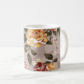 Blume Muster Design Textil Illustrationsblume, a Kaffeetasse (VorderseiteRechts)