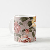 Blume Muster Design Textil Illustrationsblume, a Kaffeetasse (Vorderseite Links)