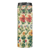 Blume Muster-Design Thermosbecher (Rückseite)