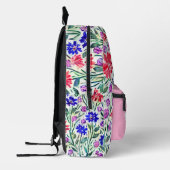 Blume Muster Druckausschnitt Nähtasche Bedruckter Rucksack (Links)