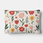 Blume Muster Druckausschnitt Nähtasche Zubehörtasche (Vorderseite)