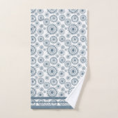 Blume-Muster-Duschbügel für den dunkelgrauen Kreis Badhandtuch Set (Handtuch)