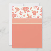 Blume Muster Einladungen (Rückseite)