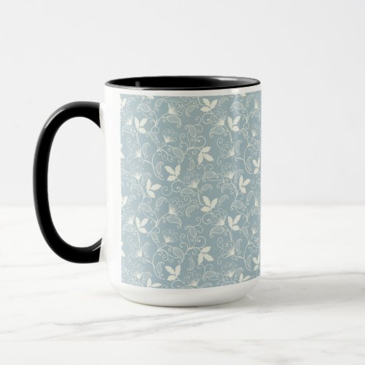 Blume Muster Federflur Combo Tasse (Links)
