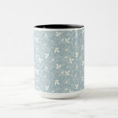 Blume Muster Federflur Combo Tasse (Zentrum)
