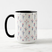 Blume Muster Federflur Combo Tasse (Links)