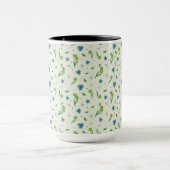 Blume Muster Federflur Combo Tasse (Zentrum)
