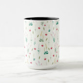 Blume Muster Federflur Combo Tasse (Zentrum)