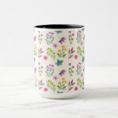 Blume Muster Federflur Combo Tasse (Zentrum)