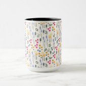 Blume Muster Federflur Combo Tasse (Zentrum)