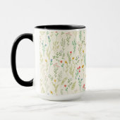 Blume Muster Federflur Combo Tasse (Links)