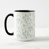 Blume Muster Federflur Combo Tasse (Links)