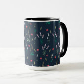 Blume Muster Federflur Combo Tasse (VorderseiteRechts)