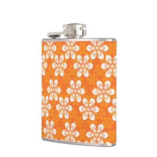 Blume-Muster Flachmann (Links)