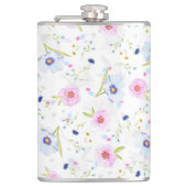 Blume Muster Flachmann (Vorderseite)