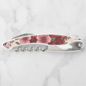 Blume Muster Flaschenöffner Kellnermesser (Rückseite)