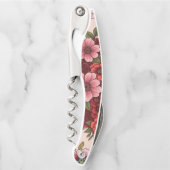 Blume Muster Flaschenöffner Kellnermesser (Vorderseite)