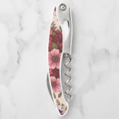 Blume Muster Flaschenöffner Kellnermesser (Rückseite)