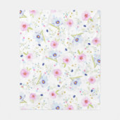Blume Muster Fleece Blanket (Vorderseite)