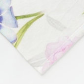 Blume Muster Fleece Blanket (Ecke)