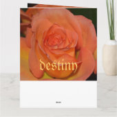 Blume Muster Frieden Liebe Party Frieden Schicksal Dankeskarte (Rückseite)