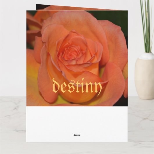 Blume Muster Frieden Liebe Party Frieden Schicksal Dankeskarte (Rückseite)