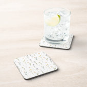 Blume-Muster Frühjahr floralen harten Kunststoff Getränkeuntersetzer (Rechte Seite)