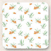 Blume-Muster Frühjahr floralen harten Kunststoff Getränkeuntersetzer (Vorderseite)