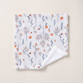 Blume Muster Frühjahrsmuster Badhandtuch Set (Waschlappen)