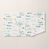 Blume Muster Frühjahrsmuster Badhandtuch Set (Handtuch)