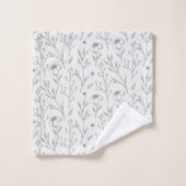 Blume Muster Frühjahrsmuster Badhandtuch Set (Waschlappen)