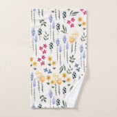 Blume Muster Frühjahrsmuster Badhandtuch Set (Handtuch)