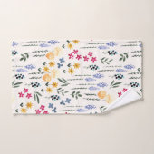 Blume Muster Frühjahrsmuster Badhandtuch Set (Handtuch)