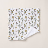 Blume Muster Frühjahrsmuster Badhandtuch Set (Waschlappen)