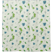 Blume Muster Frühjahrsmuster Duschvorhang (Vorderseite)